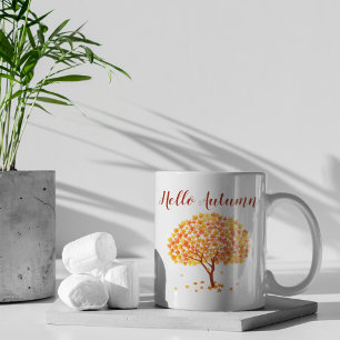 Hej Höstmaple Träd Kaffemugg