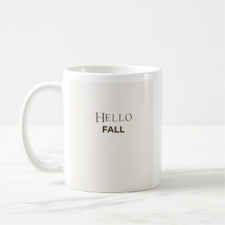 Hej Höstmugg | Minimalistisk Höstkaffemugg  Kaffemugg