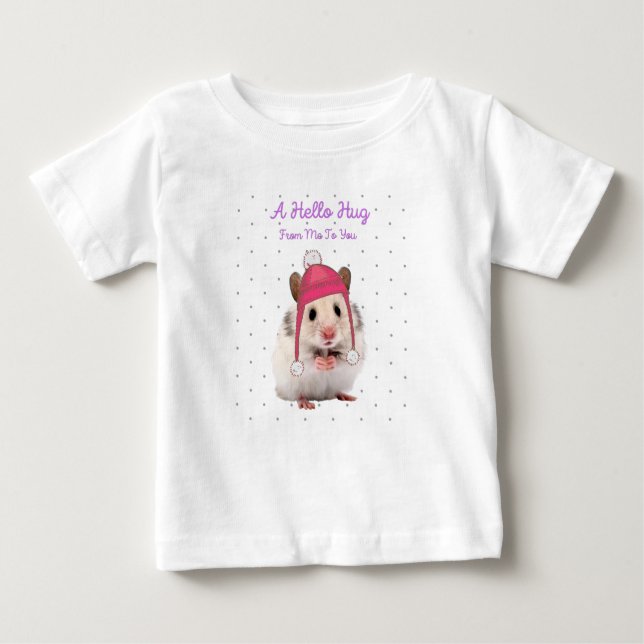Hej Hug Hamster T Shirt (Framsida)
