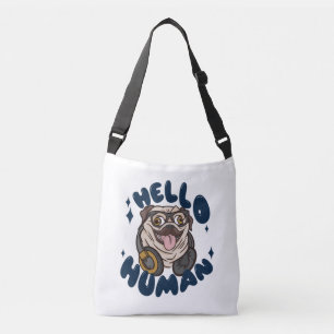 Hej Human Cute hund Axelväska