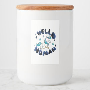 Hej Human Loely Unicorn Mat Etikett