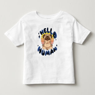 Hej human Meditating yoga hund T Shirt