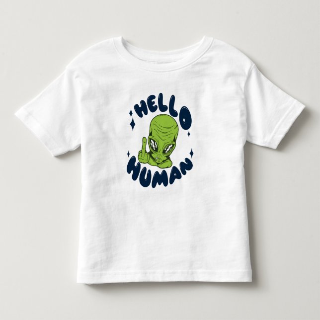 Hej, humant, Alien T Shirt (Framsida)