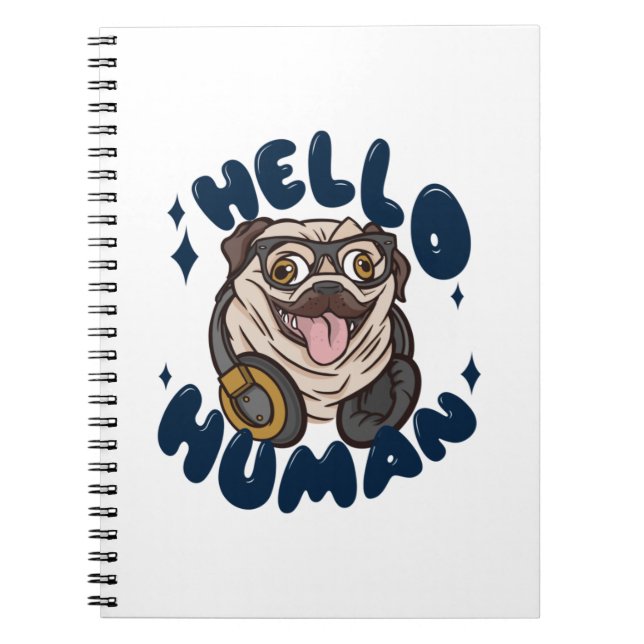 Hej hund av humant ljus anteckningsbok (Framsidan)