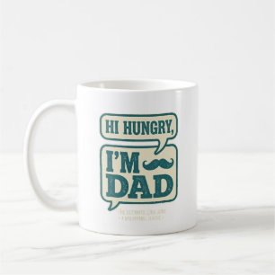 Hej hungrig jag är Pappa Tee - Glad fadersdag pre Kaffemugg
