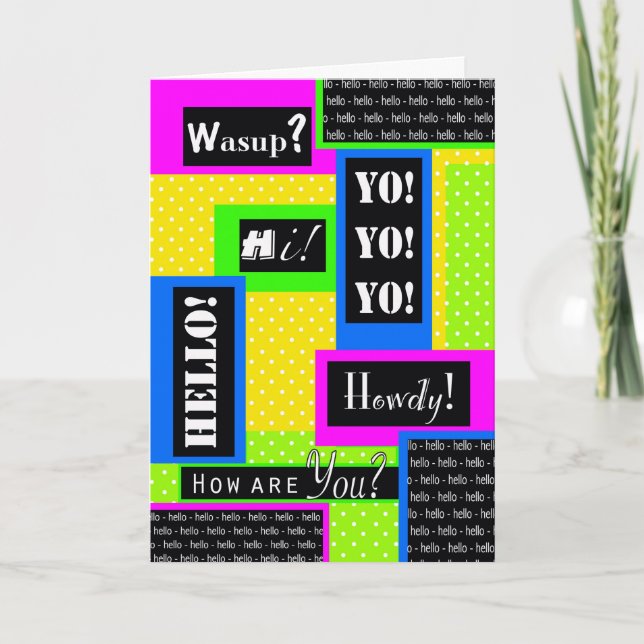 Hej! Hur är det med Friend, Dikt Inside? Kort (Framsida)