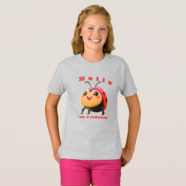 HEJ I ÄR ETT LADYBUG T SHIRT (Hel framsida)