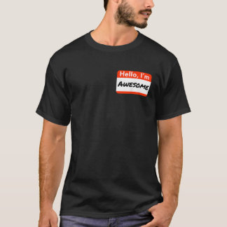 Hej I är Fantastisk Humous Funny Namn bricka Gift T Shirt