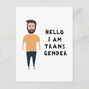 Hej I är Transgender Vykort