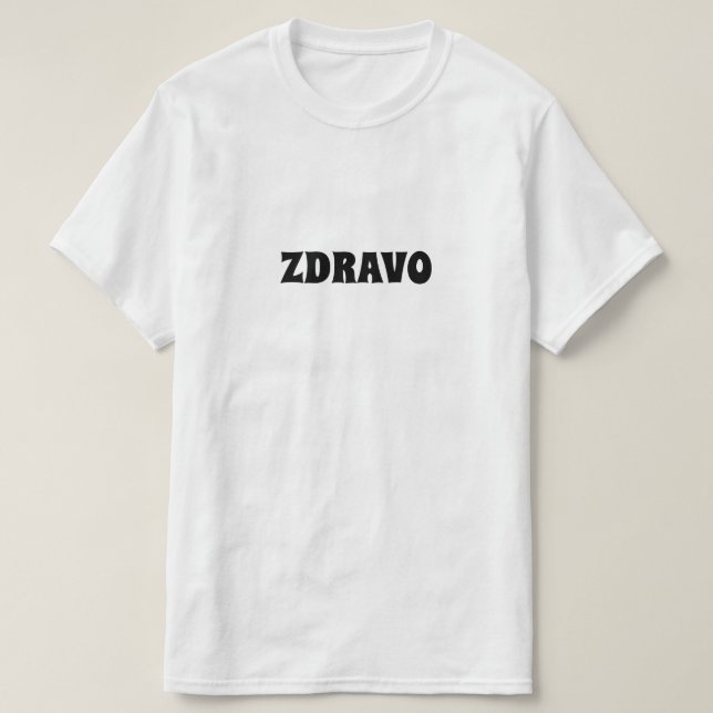Hej i bosnien, zdravo t shirt (Design framsida)
