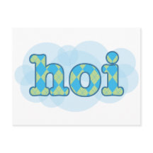 Hej i dutch hoi med argyle mönster