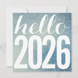 Hej i Sparkly Glitter - nytt år Julkort