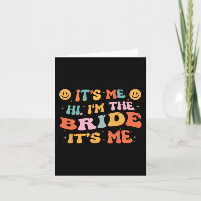 Hej, Im, Bride's Me Bachelorette Party Engageme Kort (Framsida)