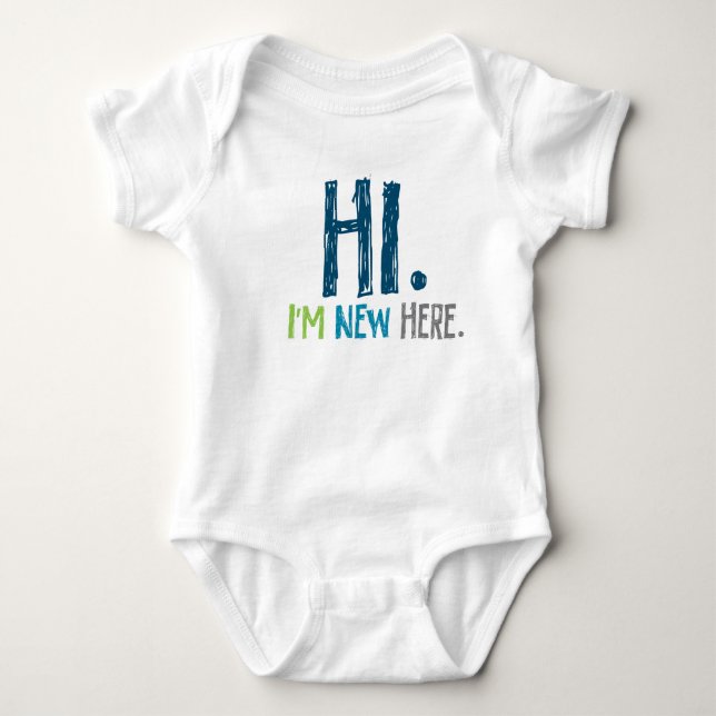 Hej. Im New here (pojke) Tee (Framsida)