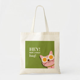 Hej! Inte din bag-lapp-bag Tygkasse