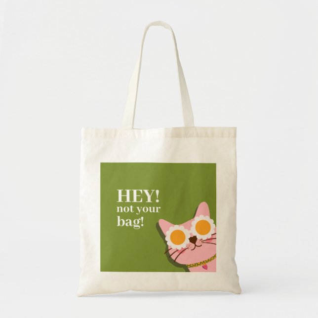 Hej! Inte din bag-lapp-bag Tygkasse (Framsidan)