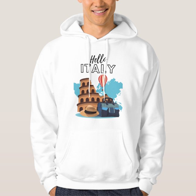 Hej Italien Hoodie (Framsida)