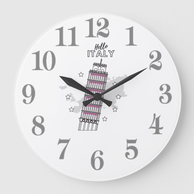 Hej Italien Stor Klocka (Framsida)
