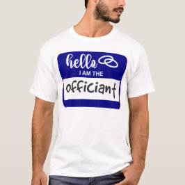 Hej Jag är Bröllop Namn-brickan T Shirt