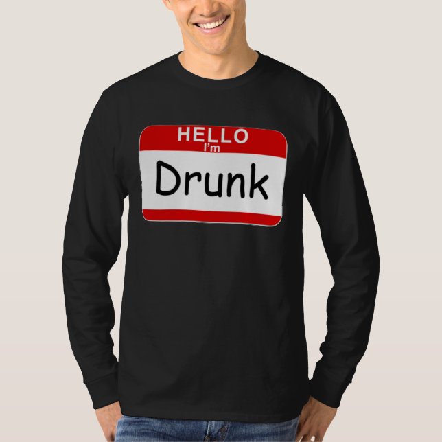 Hej Jag är Drunk T Shirt (Framsida)