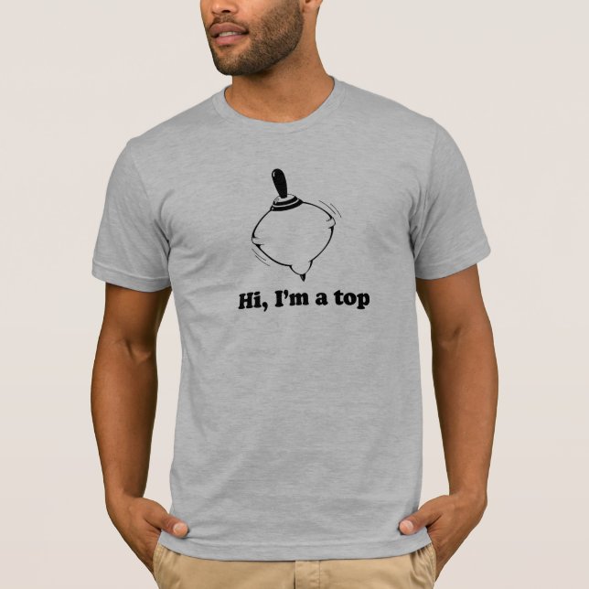 Hej, jag är en topp tee shirt (Framsida)
