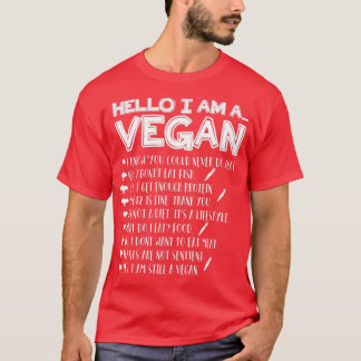 Hej Jag är en vegan T Shirt