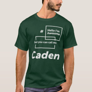 Hej Jag är Fantastisk Caden Funny Namn Caden T Shirt