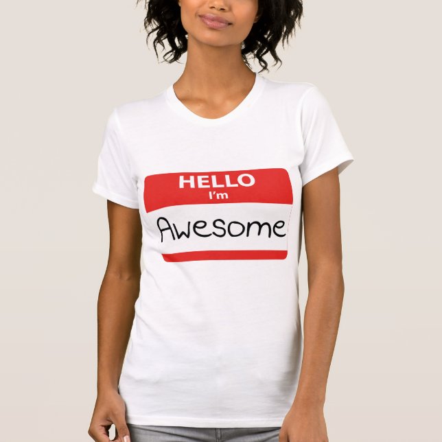 Hej jag är Fantastisk T Shirt (Framsida)