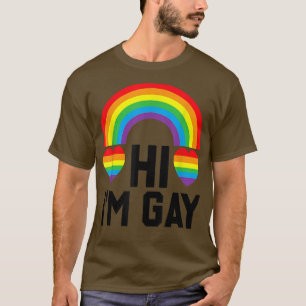 Hej, jag är Gay pride Month Pride Day Pride Flagga T Shirt