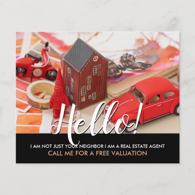 hej Jag är inte din granne vid gods agent Fly Flygblad (Framsidan)