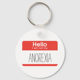 Hej Jag är inte min Anorexi-nyckelkedja Nyckelring