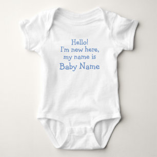 Hej! Jag är ny här, min namn är - Personlig T Shirt