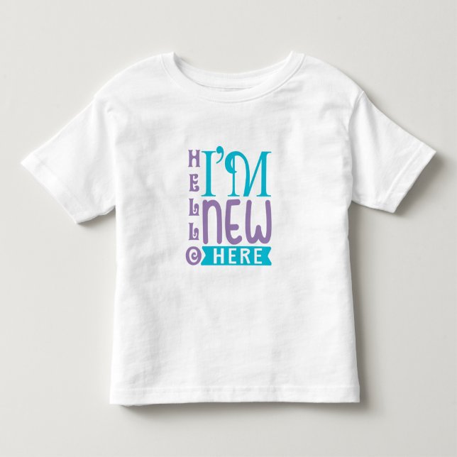 Hej jag är ny här t shirt (Framsida)