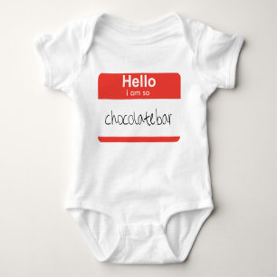 Hej...jag är "Så Chocolate Pub", baby Tee Shirt