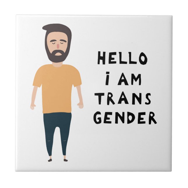 Hej jag är Transgenus Kakelplatta (Framsidan)