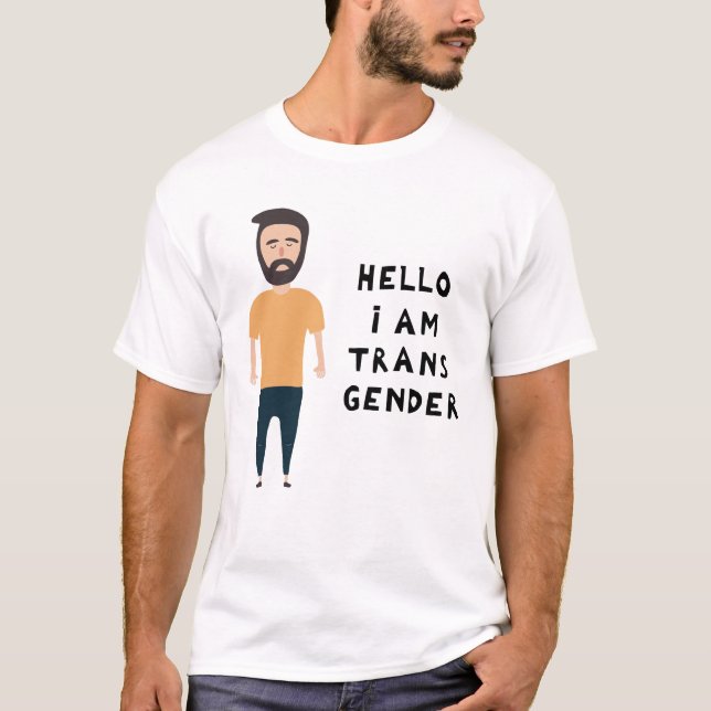 Hej jag är Transgenus T Shirt (Framsida)