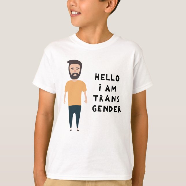 Hej jag är Transgenus T Shirt (Framsida)