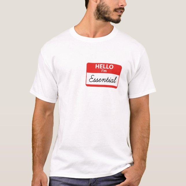 Hej jag är viktig t shirt (Framsida)