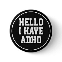 Hej Jag har ADHD Black White Mental Health