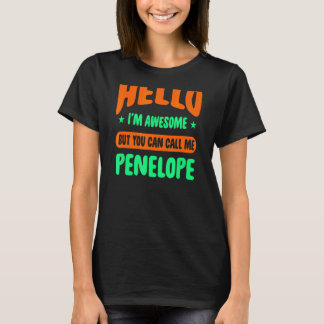 Hej Jag heter Fantastisk och kallar mig Penelope N T Shirt