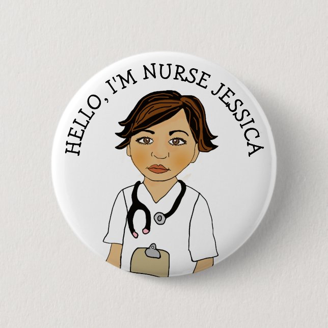 Hej, jag heter Nurse Add Namn Button Knapp (Framsida)