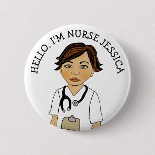 Hej, jag heter Nurse Add Namn Button Knapp