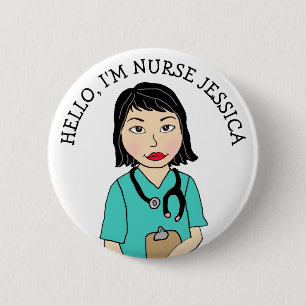 Hej, jag heter Nurse Add Namn Button Knapp