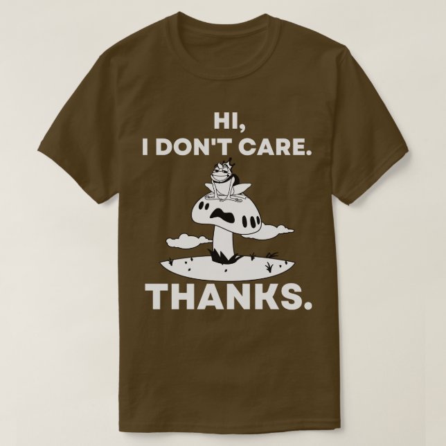 Hej, jag tackar inte Sitta på Mushroom Fairyt T Shirt (Design framsida)