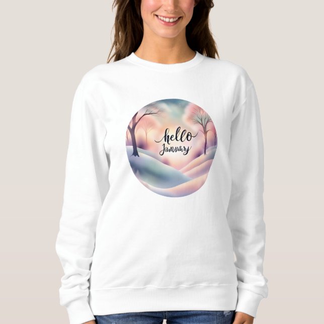 Hej januari t shirt (Framsida)