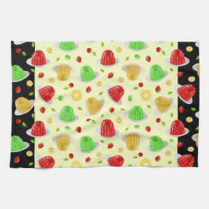 Hej Jello Dishtowel - om Gult Kökshandduk