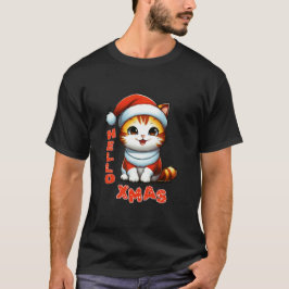 Hej Julafton - Klädjulkatt i en juldräkt T Shirt
