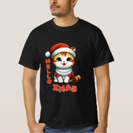 Hej Julafton - Klädjulkatt i en juldräkt T Shirt