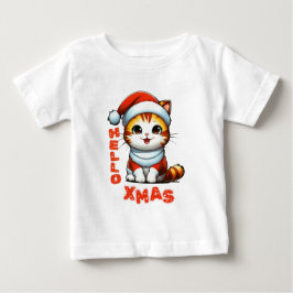 Hej Julafton - Klädjulkatt i en juldräkt T Shirt