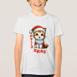 Hej Julafton - Klädjulkatt i en juldräkt T Shirt